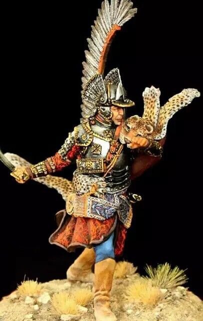 1/24 75mm Resin Figure Model Kit Napoleonic Wars Hussar (with base) Unpainted