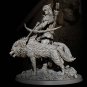 1/24 Resin Figure Model Kit Warrior Barbarian Hunter and Dogs Unpainted