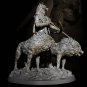 1/24 Resin Figure Model Kit Warrior Barbarian Hunter and Dogs Unpainted