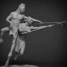 1/24 75mm Resin Figure Model Kit North American Indians Play Game Unpainted