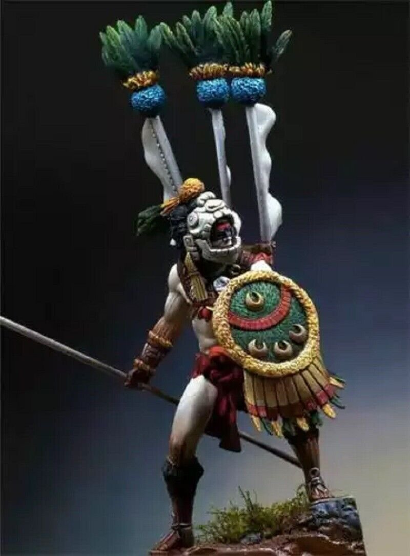 1/24 75mm Resin Figure Model Kit Wild Tribe Native American Warrior Unpainted