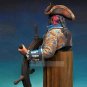 1/10 Bust Resin Figure Model Kit Pirate Navigator Captain Unpainted Unassambled