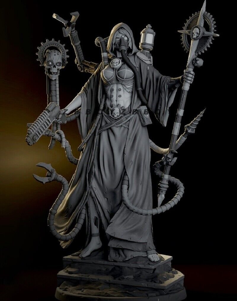 1/24 Resin Figure Model Kit Sexy Girl Female Preacher SteamPunk Unpainted