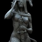 1/12 82mm BUST Resin Figure Model Kit Sexy Girl Female Dragon Princess Unpainted