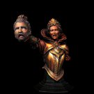 1/10 BUST Resin Figure Model Kit Queen and Head Miniature Unpainted Unassambled