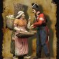 1/24 75mm Resin Figure Model Kit Russian Cossacks in Paris Unpainted Unassambled