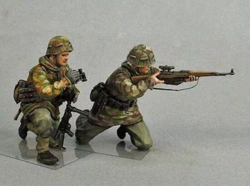 1/35 Resin Figure Model Kit German Soldiers Snipers Wehrmacht WWII Unpainted