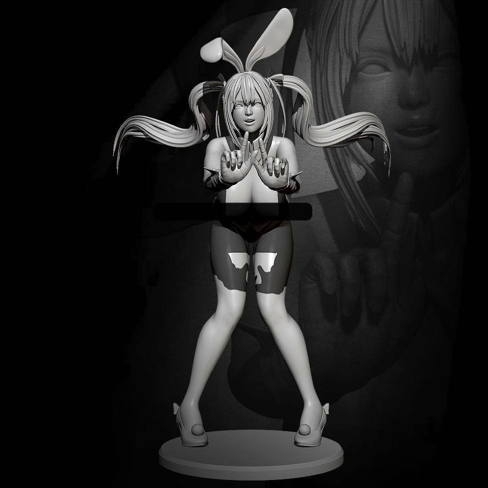 1/24 Resin Figure Model Kit Sexy Girl Lovely Rabbit Unpainted Unassembled