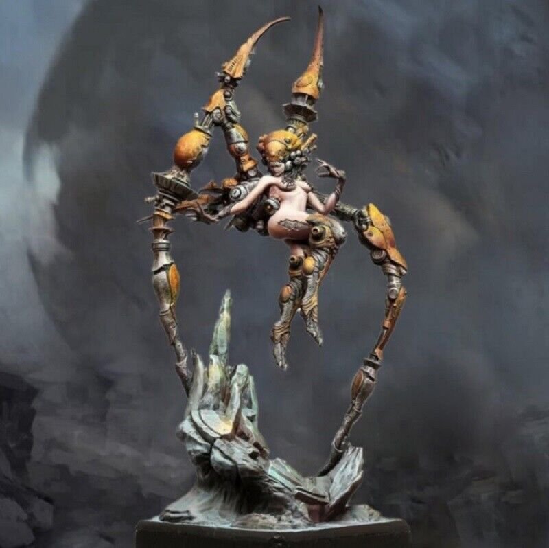 140mm Resin Figure Model Kit Girl Warrior Monster Demon Unpainted Unassambled