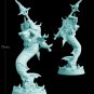 75mm Resin Figure Model Kit Sexy Girl Female Warrior Mermaid Unpainted