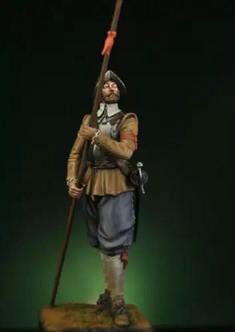 1/24 75mm Resin Figure Model Kit Spanish Conquistador (with base) Unpainted