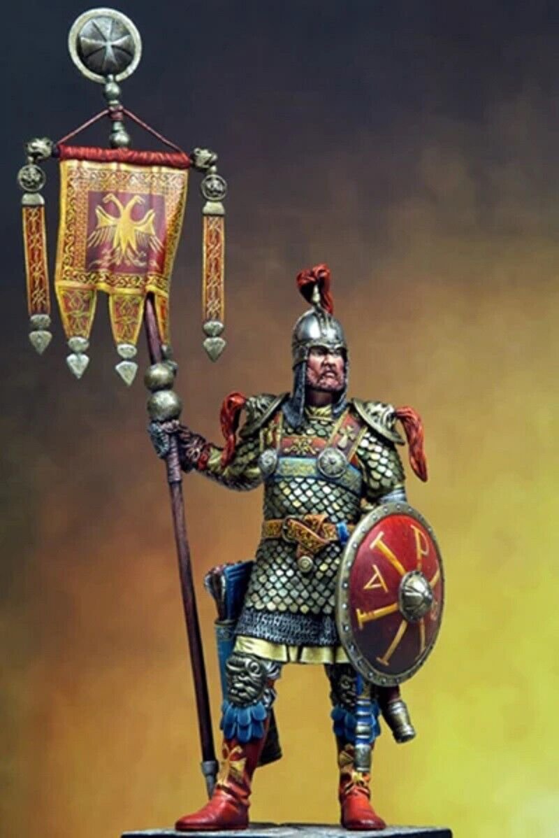 1/24 75mm Resin Figure Model Kit Byzantine Scythian Standard Bearer Unpainted