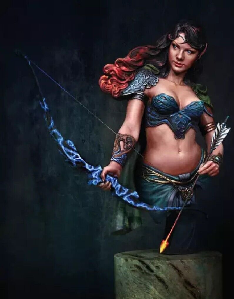 1/10 Resin Figure Model Kit Bust Sexy Girl Warrior Amazon Hunter Unpainted