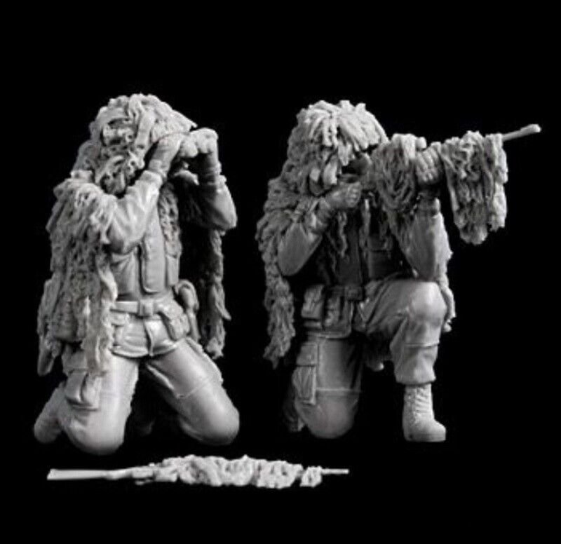 1/35 Resin Figure Model Kit Modern Soldiers Snipers Shooters Unpainted
