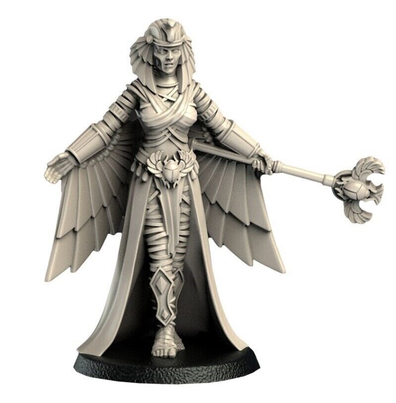 1/32 Resin Figure Model Kit Mummy Egyptian Queen Fantasy Unpainted Unassambled