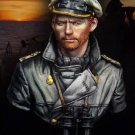 1/10 BUST Resin Figure Model Kit German U Boat Commander WWII Unpainted