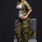 1/22 80mm Resin Figure Model Kit Pretty Sexy Girl Soldier WWII WW2 Unpainted