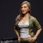 1/22 80mm Resin Figure Model Kit Pretty Sexy Girl Soldier WWII WW2 Unpainted