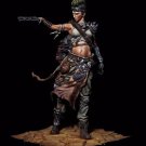 1/24 Resin Figure Model Kit Sexy Girl Warrior (2 HEADS) Unassambled Unpainted
