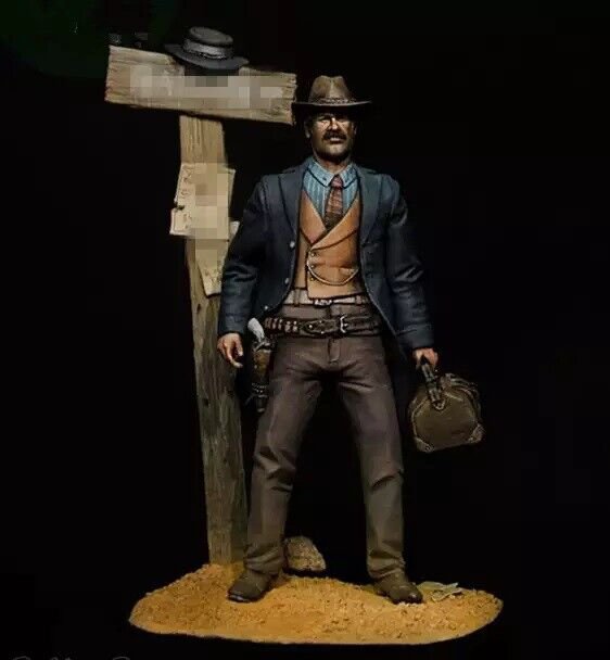 1/24 Resin Figure Model Kit Warrior Wild West Shooter Unpainted Unassambled