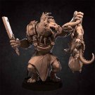 56mm Resin Figure Model Kit Kung Fu Panda Hyena and Master Unpainted Unassambled