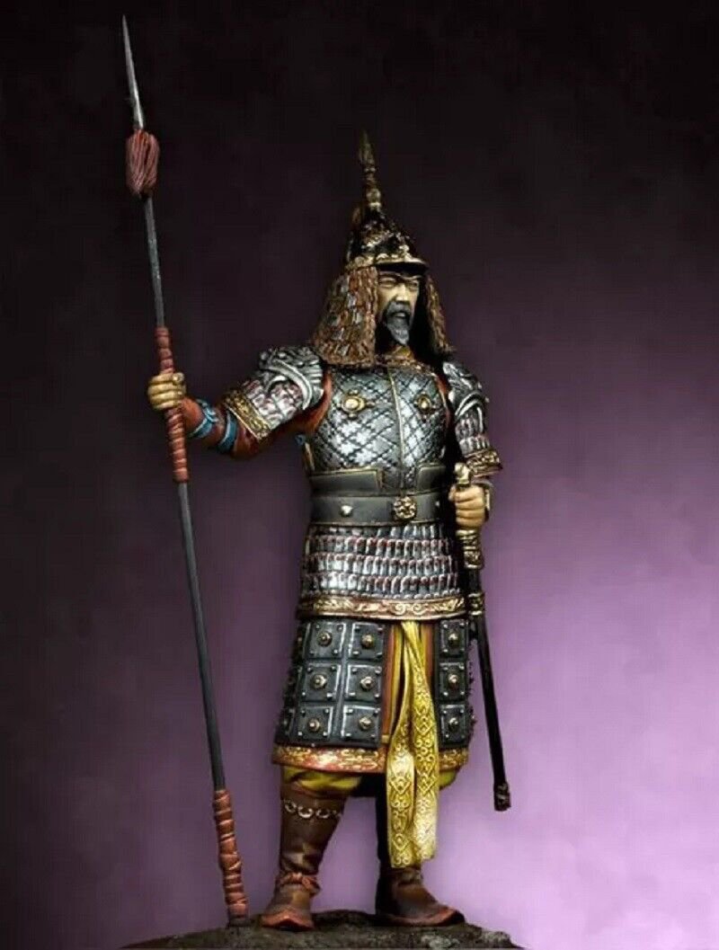 1/24 75mm Resin Figure Model Kit Mongolian Korean General (with base) Unpainted