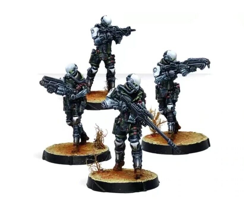 Resin Figure Model Kit Mechanized Aliens 4 figures Unpainted Unassambled