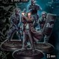 35mm Resin Figure Model Kit Commissioner and Police Gotem Unpainted Unassambled