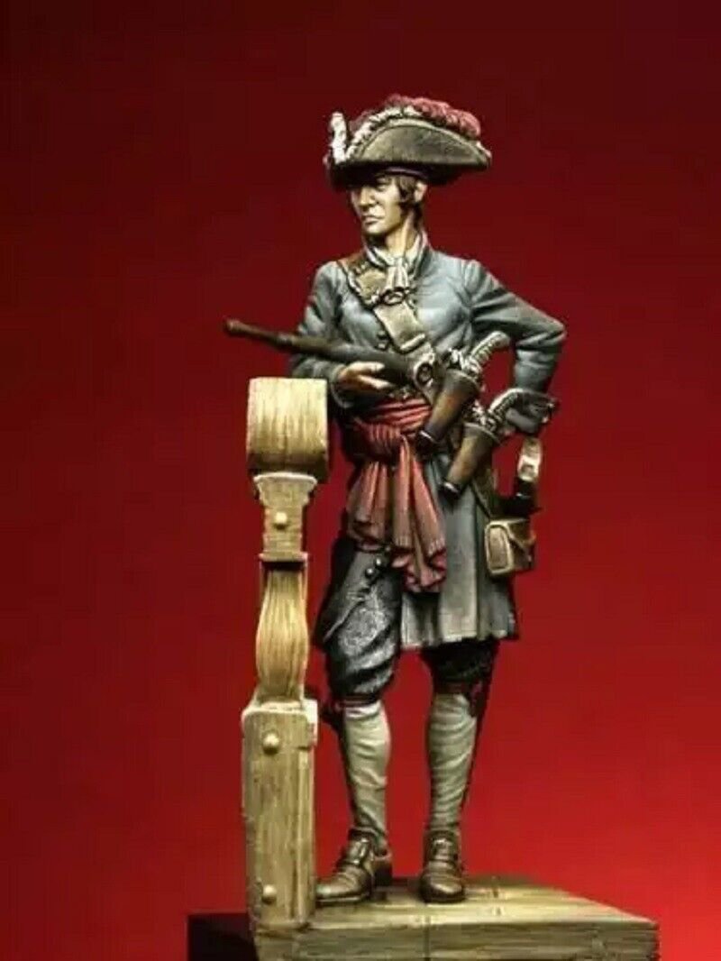 1/24 75mm Resin Figure Model Kit Warrior English Pirate Unpainted Unassambled