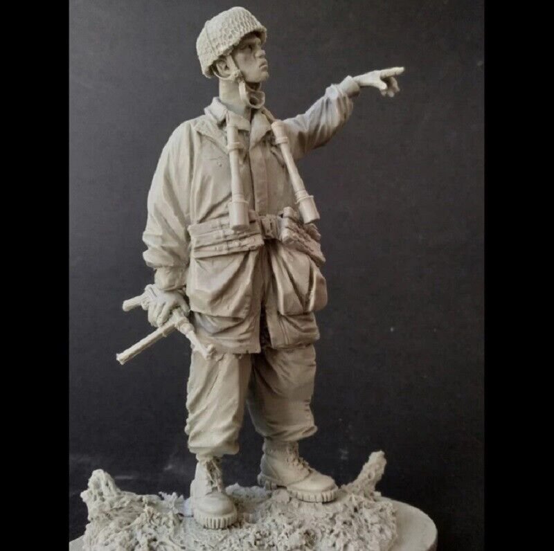 1/16 Resin Figure Model Kit German Paratrooper WWII Unpainted Unassembled
