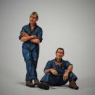 1/35 Resin Figure Model Kit Italian Soldiers Tank Crew Engineers WWII Unpainted