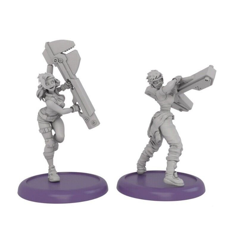 30mm 2pcs Resin Figure Model Kit Mini Warriors Unpainted Unassambled