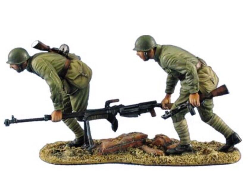 1/35 Resin Figure Model Kit Soviet Soldiers Machine Gunners WWII Unpainted