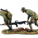 1/35 Resin Figure Model Kit Soviet Soldiers Machine Gunners WWII Unpainted