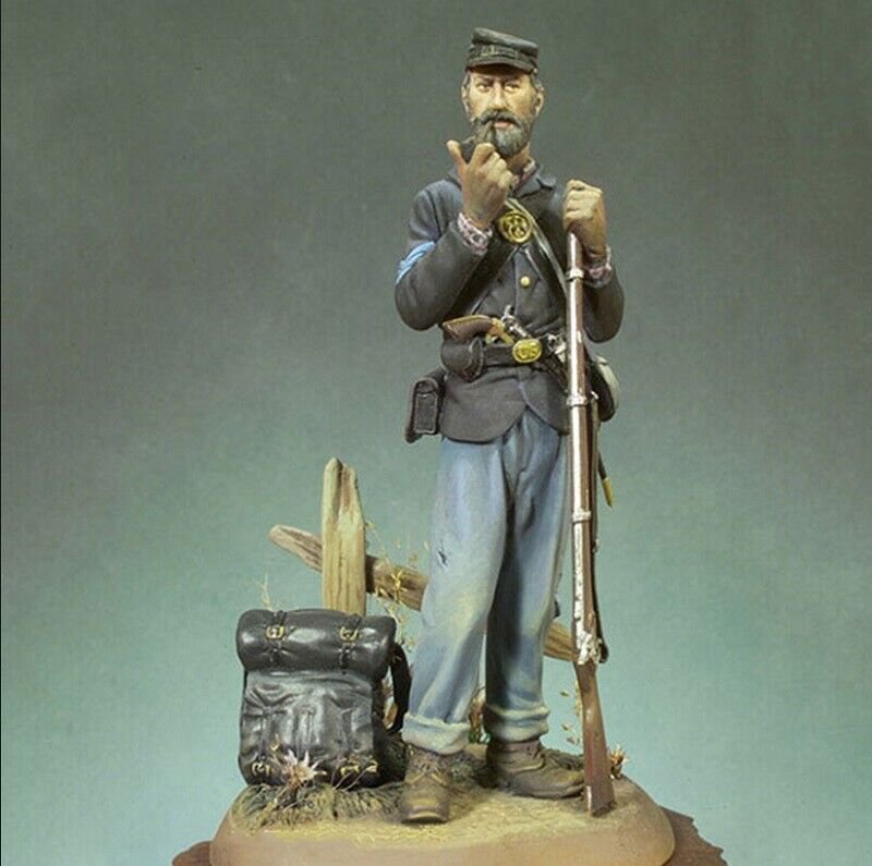 1/18 Resin Figure Model Kit US Infantry Confederate Unpainted Unassambled