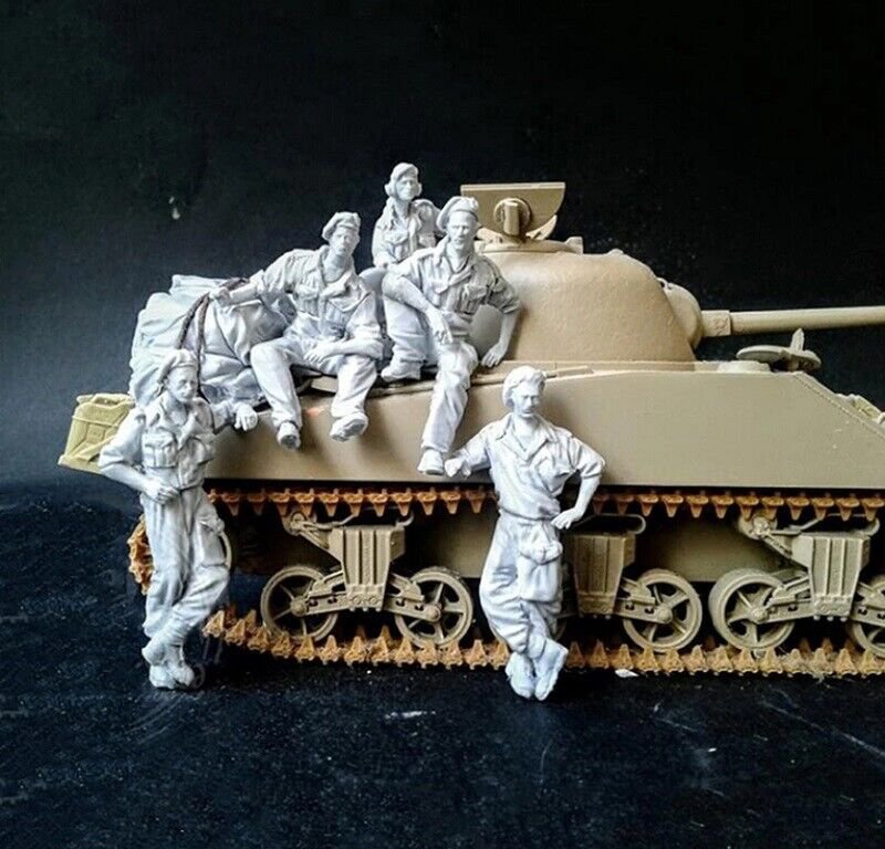 1/35 Resin Figure Model Kit Soviet Soldiers War in Afghanistan Unpainted