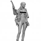 1/35 Resin Figure Model Kit Modern Sexy Girl Soldier Shooter Fantasy Unpainted