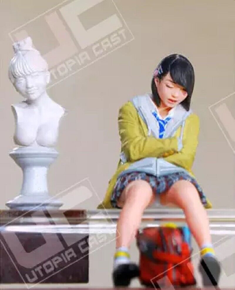 70mm Resin Figure Model Kit Japanese Sleeping Girl Unpainted Unassambled