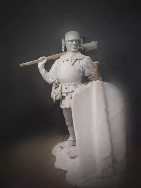 1/24 Resin Figure Model Kit Medieval Armored Infantry Unpainted Unassambled