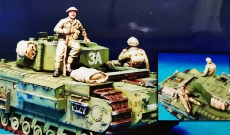1/35 Resin Figure Model Kit British Soldiers Infantry no tank WWII WW2 Unpainted