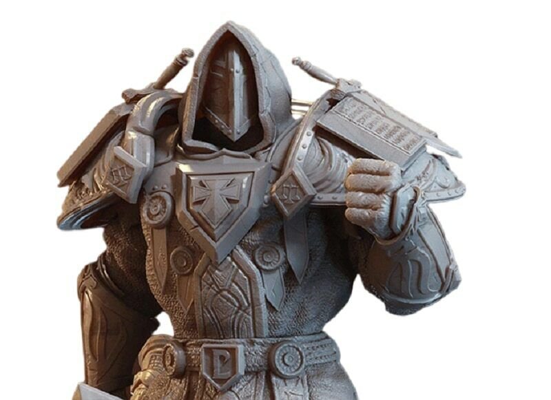 120mm 3D Print Figure Model Kit Warrior Inquisitor Unpainted Unassembled