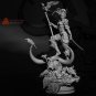115mm Resin Figure Model Kit Sexy Girl Samurai Warrior Monster Slayer Unpainted
