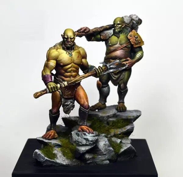 54mm Resin Figure Model Kit Orc Warriors no base Unpainted Unassambled