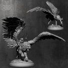 70mm Resin Figure Model Kit Warrior Knight and Winged Lion Griffin Unpainted