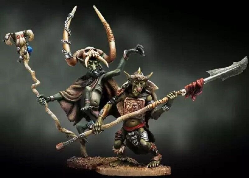 1/32 54mm Resin Figure Model Kit Crazy Goblins Warriors (with base) Unpainted