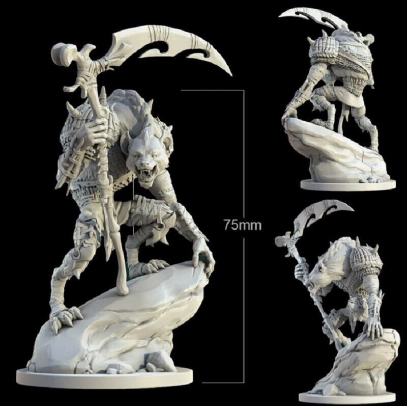 75mm Resin Figure Model Kit Warrior Hyena Unpainted Unassambled