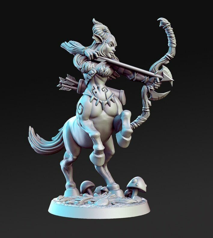 75mm Resin Figure Model Kit Sexy Girl Archer Centaur Unpainted Unassambled