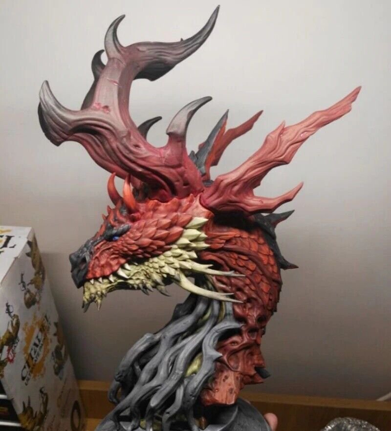 75mm Resin Figure Model Kit BUST Chinese Dragon Fantasy Garage Unpainted