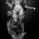 80mm Resin Figure Model Kit Girl Sylvanas Queen of the Forsaken Warcraft Unpain