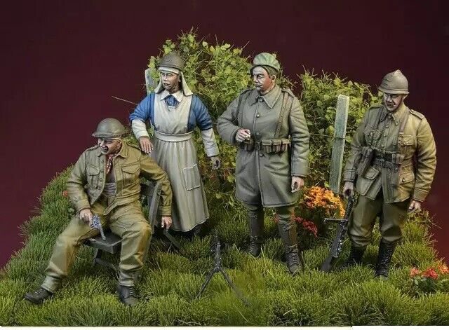 1/35 Resin Figure Model Kit Partisans Against Blitzkrieg no base WWII Unpainted